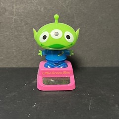Solar Powered Dancing Bobble Head Toy – Cute Little Green Alien Toy Story Pink