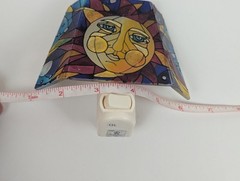Joan Baker Stained Glass Night Light 90s/00s Y2K Whimsy Goth Celestial Sun