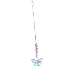 Handmade Crystal Butterfly Wind Chimes For Garden Yard Crystal Decoration