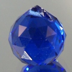 4 Dark Blue Crystal ball 20mm jewelry craft suncatcher chandelier pendant supply