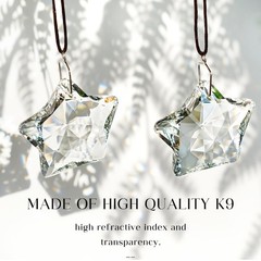 2″ Crystal Sun Catcher Prisms for Windows, Chandelier, Garden, Patio Decor