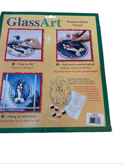 New 1998 Dimensions Glass Art Flower Stained Glass Kit 7″ X 9″