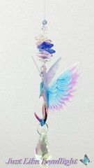 Pink Hummingbird Crystal Suncatcher car mirror rainbow hanging gift for mum