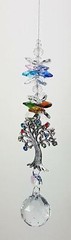 Large Rhinestone Tree Of Life Crystal Suncatcher, gift, rainbow suncatchers AU