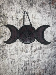 Spirit Halloween Triple Moon Goddess Mystical Arts Moon Phase Witchy Suncatcher