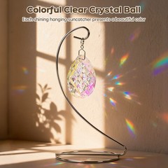 Sun Capture Light Drop Shape Vertical Crystal Glass Light Capture Device Gift