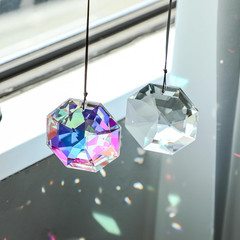 3Inch Rainbow Sun Catcher Crystals for Windows AB Colored Large Crystal Octagona