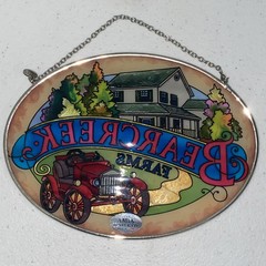 AMIA Handpainted Stained Glass Suncatcher Window Art Trinket Box Bearcreek Farms