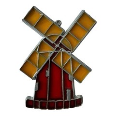 Vintage Suncatcher – Windmill 3.75X3.0 Inch