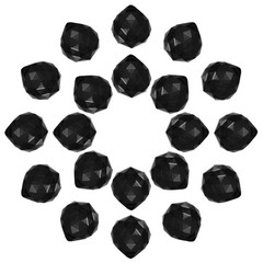 20Pcs Crystal Ball Prism 20mm/0.8″ Decorative Ball Suncatcher Beads Black
