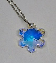 Swarovski Crystal Clear AB 20mm Snowflake 6704 Suncatcher or Ornament; Gift Idea