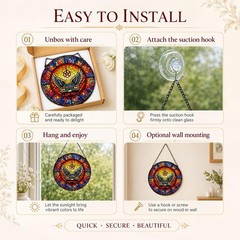 365RUSTIC Brothers movie sun catcher Car Sun Red