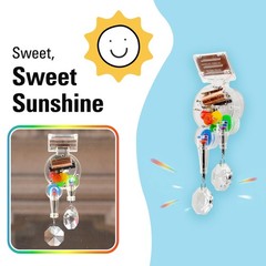 Solar Powered Rainbow Maker – Prism Suncatcher, Fun Home Window Decor – Uniqu…