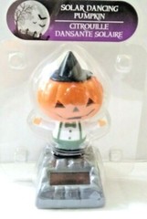 Solar Power Dancing Toy Halloween 4″ Pumpkin Figure Trick or Treat Party Decor