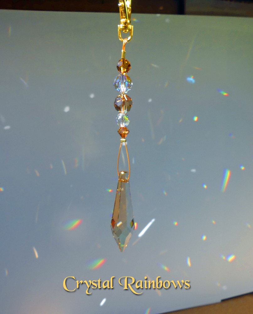 Swarovski 40mm Golden Shadow Crystal Suncatcher-Boxed with Hanger-NEW