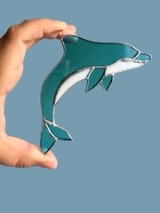 NEW Medium Dolphin Window Sun-catcher.