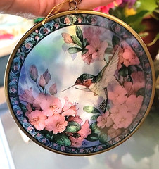 Sun Catcher Hummingbird Glass Art 1994 Via Vermont