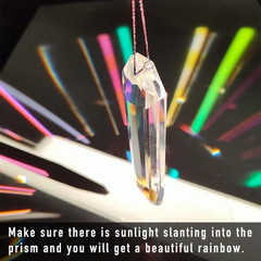 5″ Large Crystal Sun Catcher Prisms for Windows AB Colored Suncatcher Crystals