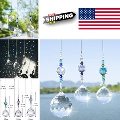 Sparkling Crystal Suncatcher Balls for Windows and Gardens Pack of 3