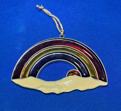 Faux Stained Glass Rainbow Ornament or Window Hanger
