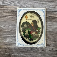 VTG Joan Baker Designs Celebrate The Saviors Birth Stained Glass Sun Catcher