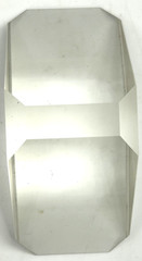 Vintage Heavy Beveled Glass Pyramid Prism – 3.5″x 1.5″x 1.5″
