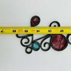 VTG Artisan Handmade Leaded Glass Suncatcher Unique Whimsy Tree Spiral -Ambition
