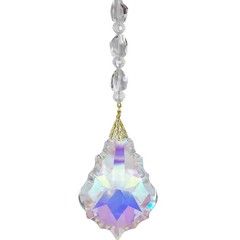 Kirks Folly Camelot Crystal Shimmer 20″ Window Ornament Goldtone