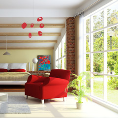BOLD HIP Retro Art Mobile | Mid Century Modern Kinetic Atomic Home Decorating