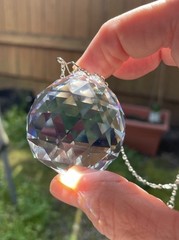 Jihui Rainbow Crystal Ball Prism Hanging Pendant Sun Catchers
