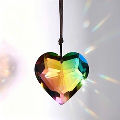 1-Pack Colorful Garden Suncatchers, Hanging Crystals for Windows [Multicolored]