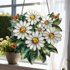Daisy Flower Suncatcher Acrylic Window Decor Art Gift