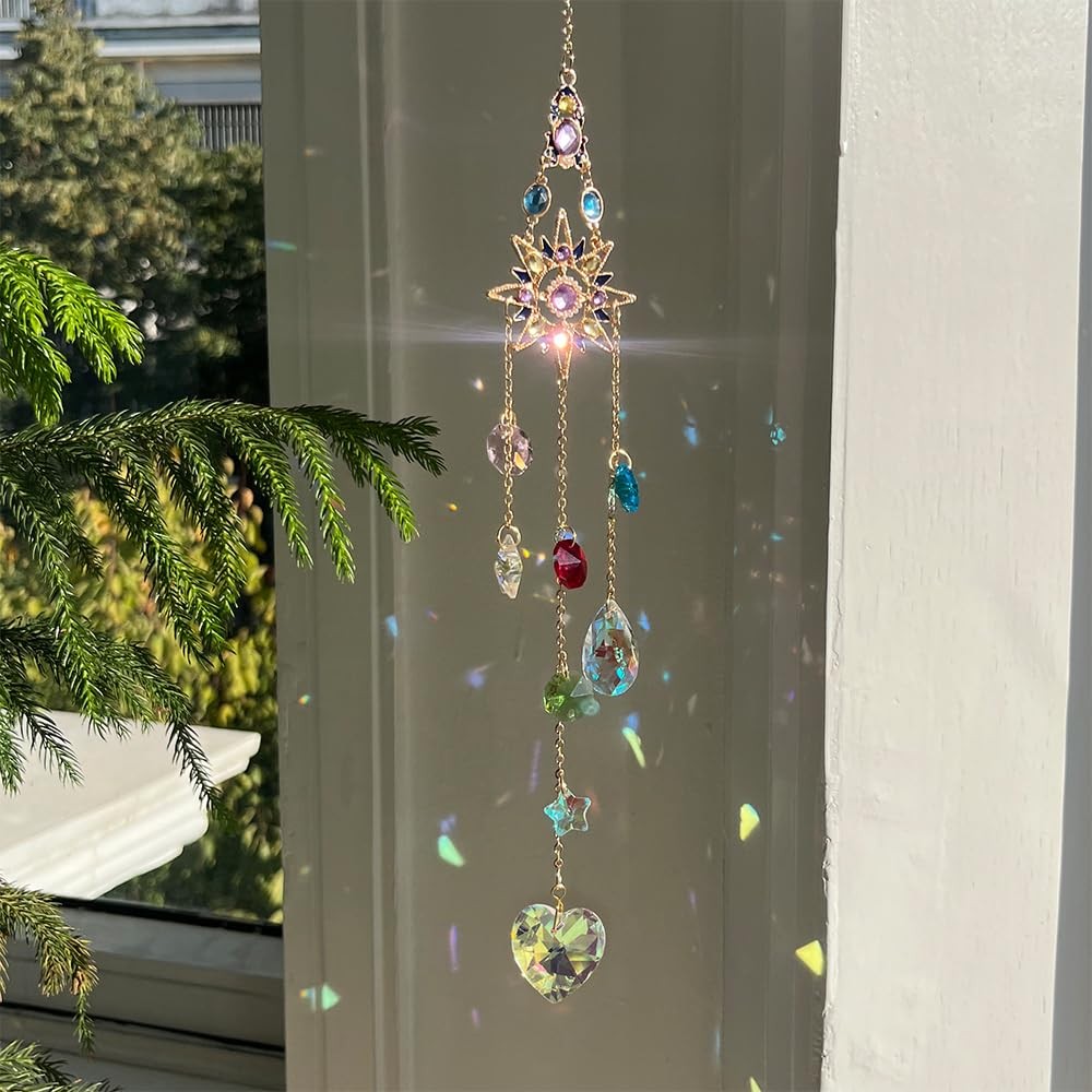 Crystal Suncatcher, Window Crystals Suncatcher, Suncatchers for Windows Hangi…