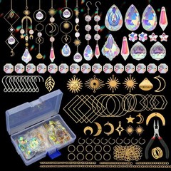 Mesmerizing DIY Crystal Suncatchers Craft Kit – 200+ Pieces for Rainbow Magic