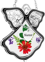 Sister Birthday Gift Angel Suncatcher Stained Glass Window Hanging Gifts Wind