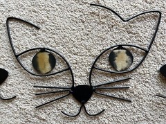 Joel Hotchkiss Metal “3 CATS” Mobile 2007 MINT RARE SIGNED 29″ X 17″