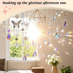 500 Pcs DIY Suncatchers Kits Adults Crystal Sun Catchers Rainbow Maker Art Home