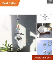 Stunning K9 Crystal Rainbow Suncatcher with Hanging Cord for Home Elegance