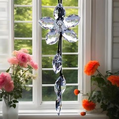 Crystal Star Glory Suncatcher Hanging Ornament Rainbow Maker Window Garden Deco