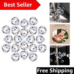 Gorgeous 20pcs 40mm Clear Crystal Suncatchers – Perfect Gift for Any Occasion