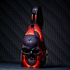 Gothic Skull Sling Bag 15 Inch Red Flame Crossbody Backpack Pockets