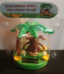 Solar Powered Dancing Monkey Swing On A Tree By His Tail Bobble