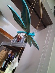 Handmade Wooden Dragonfly Mobile