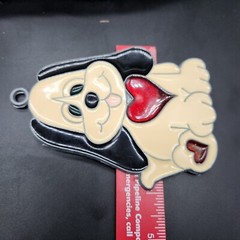Vintage Resin Sun Catcher Hound Dog Puppy Heart