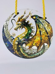 6” Dragon Window Hanging Suncatcher – Decorative Plastic Ornament