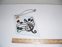 Beautiful Musical Note Stained Glass Suncatcher Gift for Music Lover