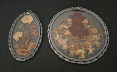 X2 Pewter Framed Glass Pressed Flower Wall Decor Linda & Lasting Impressions
