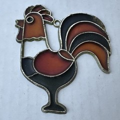 Vintage Suncatcher Window Decoration Colorful Rooster Chicekn Farmhouse Acrylic