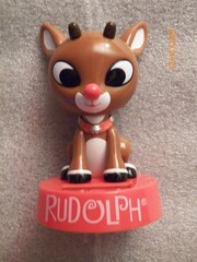 Solar Classic Christmas Rudolph the Red Nosed Reindeer sunlight bobble head new