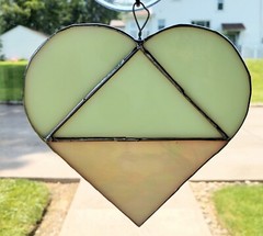 Stained glass Heart Suncatcher